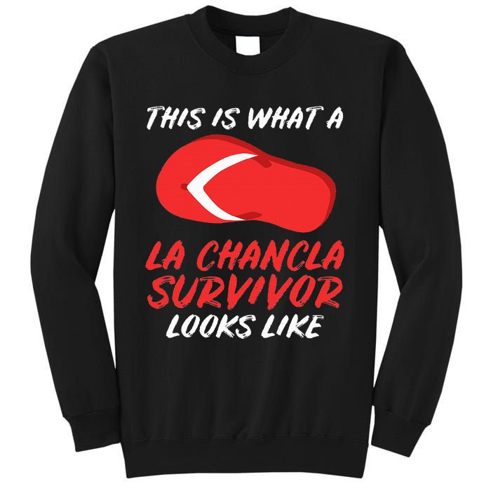 La Chancla Survivor Funny Family Humor Gift Sweatshirt