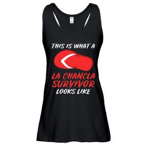 La Chancla Survivor Funny Family Humor Gift Ladies Essential Flowy Tank