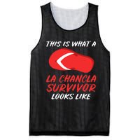 La Chancla Survivor Funny Family Humor Gift Mesh Reversible Basketball Jersey Tank