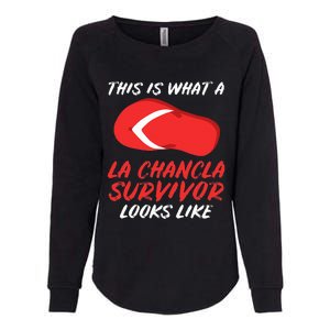 La Chancla Survivor Funny Family Humor Gift Womens California Wash Sweatshirt