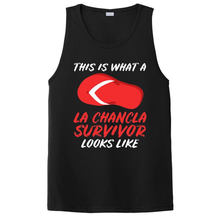 La Chancla Survivor Funny Family Humor Gift PosiCharge Competitor Tank