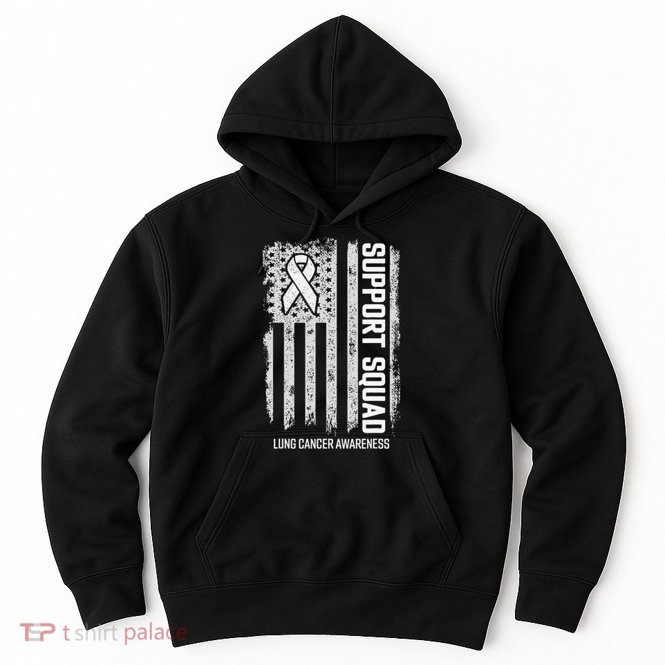 Lung Cancer Support Squad Lung Cancer Awareness Hoodie