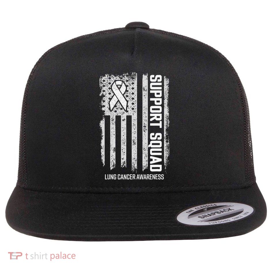 Lung Cancer Support Squad Lung Cancer Awareness Flatbill Hat