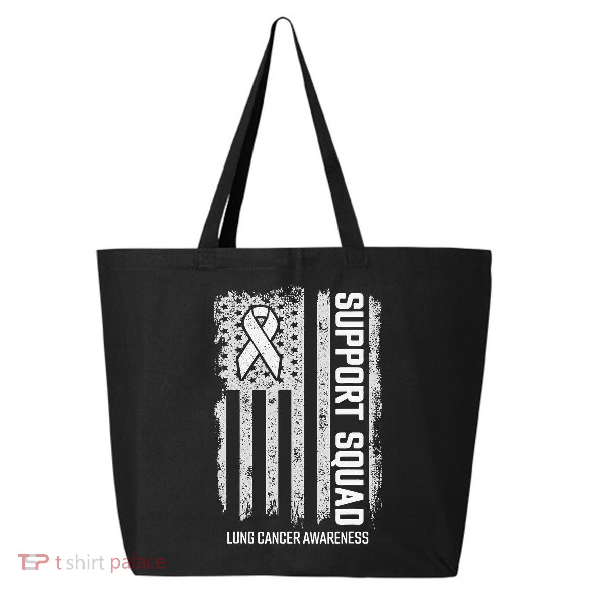 Lung Cancer Support Squad Lung Cancer Awareness 25L Jumbo Tote