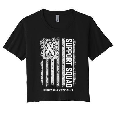 Lung Cancer Support Squad Lung Cancer Awareness Crop Top