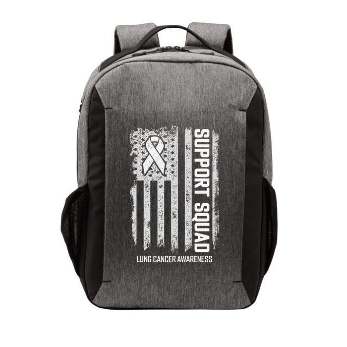Lung Cancer Support Squad Lung Cancer Awareness Vector Backpack