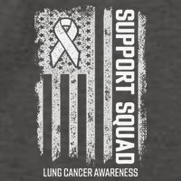 Lung Cancer Support Squad Lung Cancer Awareness Vector Backpack