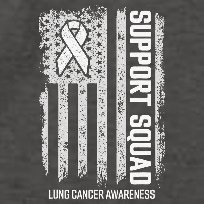 Lung Cancer Support Squad Lung Cancer Awareness Vector Backpack