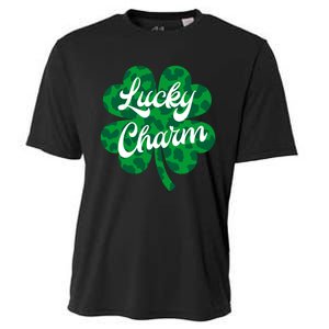 Lucky Charm St Patricks Day - Lucky Irish - Leopard Shamrock Cooling Performance Crew T-Shirt