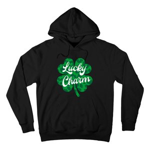 Lucky Charm St Patricks Day - Lucky Irish - Leopard Shamrock Hoodie