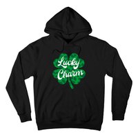 Lucky Charm St Patricks Day - Lucky Irish - Leopard Shamrock Hoodie