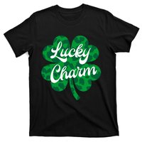 Lucky Charm St Patricks Day - Lucky Irish - Leopard Shamrock T-Shirt