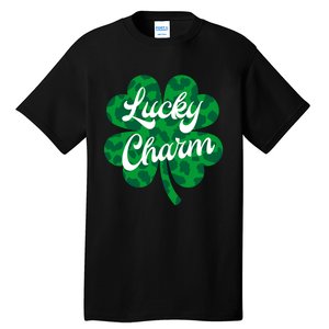 Lucky Charm St Patricks Day - Lucky Irish - Leopard Shamrock Tall T-Shirt