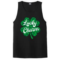 Lucky Charm St Patricks Day - Lucky Irish - Leopard Shamrock PosiCharge Competitor Tank