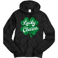 Lucky Charm St Patricks Day - Lucky Irish - Leopard Shamrock Tie Dye Hoodie