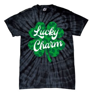 Lucky Charm St Patricks Day - Lucky Irish - Leopard Shamrock Tie-Dye T-Shirt