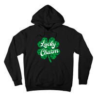 Lucky Charm St Patricks Day - Lucky Irish - Leopard Shamrock Tall Hoodie