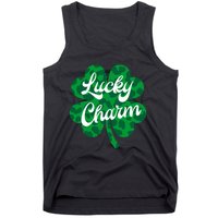 Lucky Charm St Patricks Day - Lucky Irish - Leopard Shamrock Tank Top