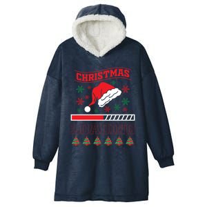 Loading Christmas Spirit Please Wait Xmas Video Games Lover Meaningful Gift Hooded Wearable Blanket