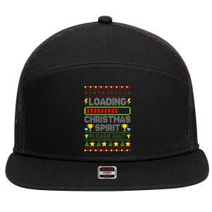 Loading Christmas Spirit Xmas Video Gamer Holiday Gaming 7 Panel Mesh Trucker Snapback Hat