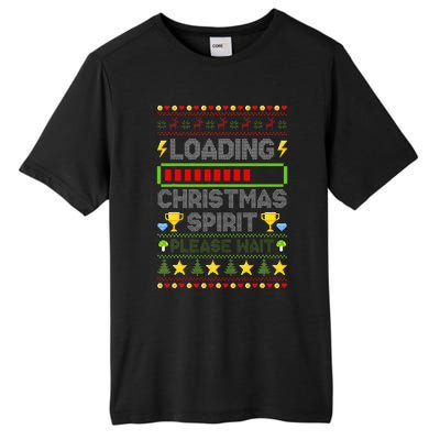 Loading Christmas Spirit Xmas Video Gamer Holiday Gaming Tall Fusion ChromaSoft Performance T-Shirt