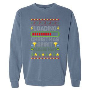 Loading Christmas Spirit Xmas Video Gamer Holiday Gaming Garment-Dyed Sweatshirt