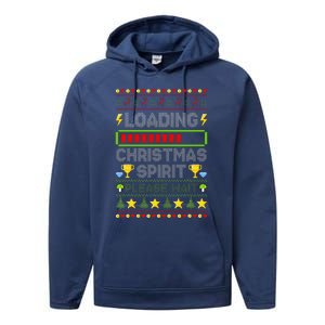 Loading Christmas Spirit Xmas Video Gamer Holiday Gaming Performance Fleece Hoodie