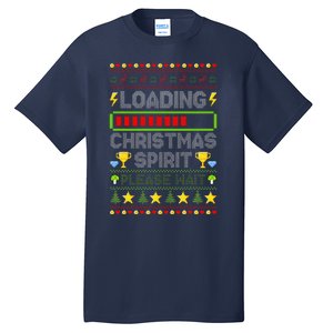 Loading Christmas Spirit Xmas Video Gamer Holiday Gaming Tall T-Shirt