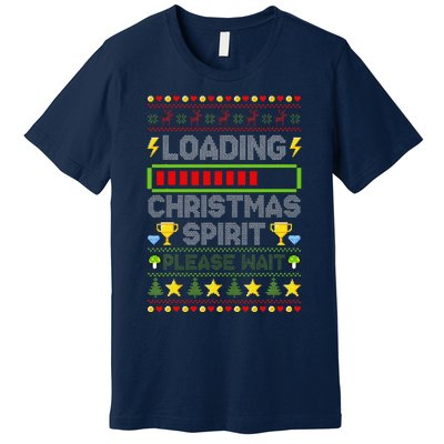 Loading Christmas Spirit Xmas Video Gamer Holiday Gaming Premium T-Shirt