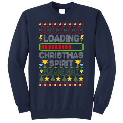 Loading Christmas Spirit Xmas Video Gamer Holiday Gaming Tall Sweatshirt