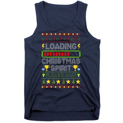 Loading Christmas Spirit Xmas Video Gamer Holiday Gaming Tank Top