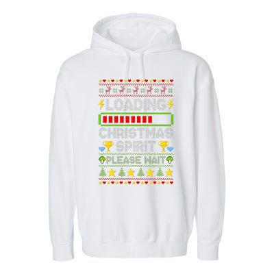 Loading Christmas Spirit Xmas Video Gamer Holiday Gaming Garment-Dyed Fleece Hoodie