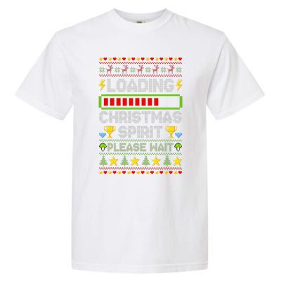 Loading Christmas Spirit Xmas Video Gamer Holiday Gaming Garment-Dyed Heavyweight T-Shirt