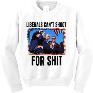 Liberals CanT School For Shit 2024 Kids Sweatshirt