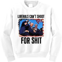 Liberals CanT School For Shit 2024 Kids Sweatshirt