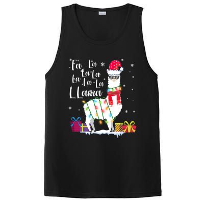 Llama Christmas Sweater Falala Lama Funny Xmas PosiCharge Competitor Tank