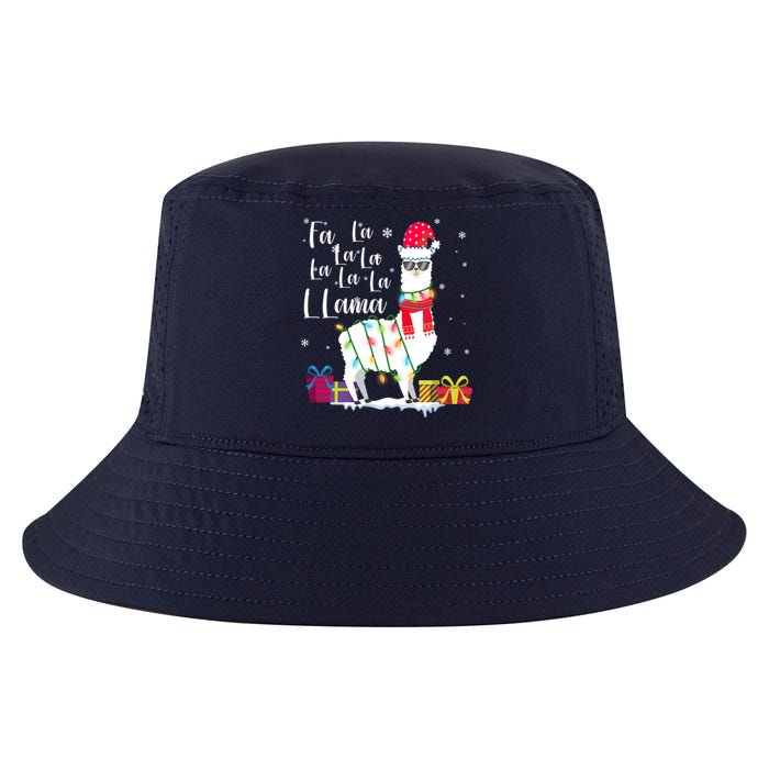 Llama Christmas Sweater Falala Lama Funny Xmas Cool Comfort Performance Bucket Hat