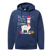 Llama Christmas Sweater Falala Lama Funny Xmas Performance Fleece Hoodie