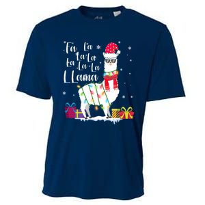 Llama Christmas Sweater Falala Lama Funny Xmas Cooling Performance Crew T-Shirt