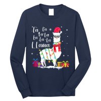 Llama Christmas Sweater Falala Lama Funny Xmas Long Sleeve Shirt