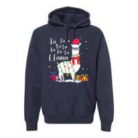 Llama Christmas Sweater Falala Lama Funny Xmas Premium Hoodie