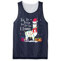 Llama Christmas Sweater Falala Lama Funny Xmas Mesh Reversible Basketball Jersey Tank