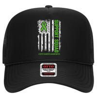 Liver Cancer Support Squad Liver Cancer Awareness High Crown Mesh Back Trucker Hat