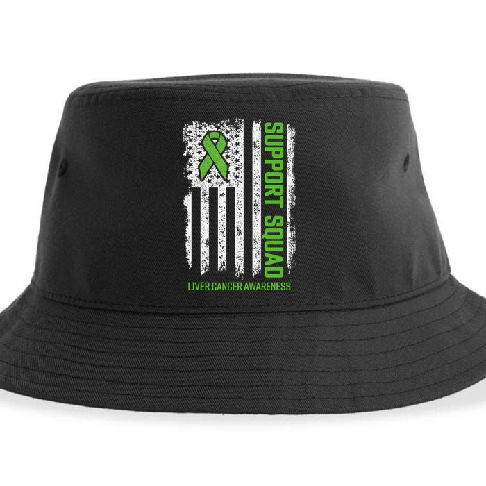 Liver Cancer Support Squad Liver Cancer Awareness Sustainable Bucket Hat