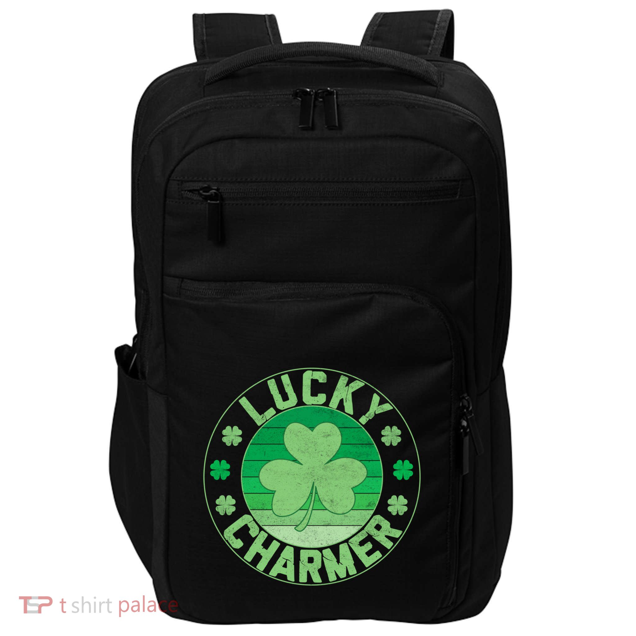 Lucky Charmer St Patricks Graphic Gift Impact Tech Backpack
