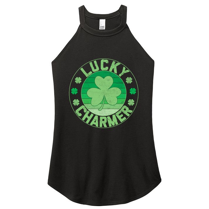 Lucky Charmer St Patricks Graphic Gift Women's Perfect Tri Rocker Tank