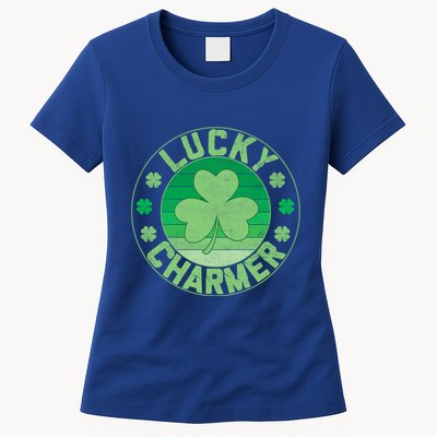 Lucky Charmer St Patricks Graphic Gift Womens T-Shirt