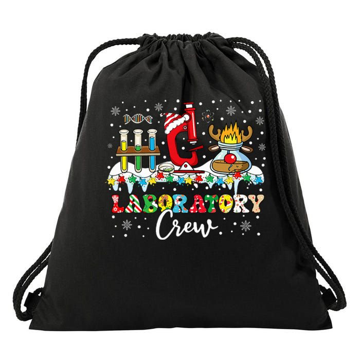 Laboratory Crew Santa Hat Laboratory Tech Christmas Drawstring Bag