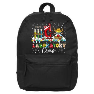 Laboratory Crew Santa Hat Laboratory Tech Christmas 16 in Basic Backpack