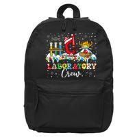 Laboratory Crew Santa Hat Laboratory Tech Christmas 16 in Basic Backpack